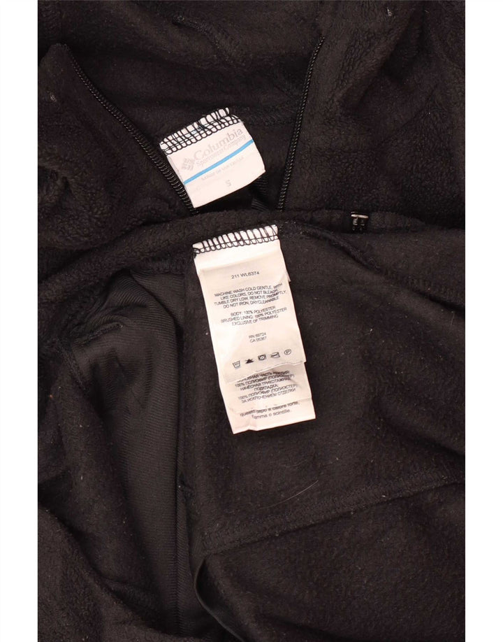 Columbia Chaqueta polar con capucha para hombre UK 36 Small Poliéster negro