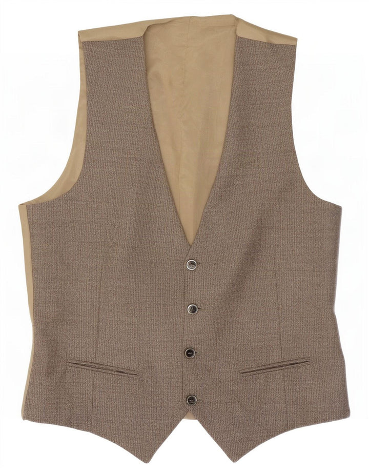 Chaleco vintage para hombre IT 50 Espiga gris medio