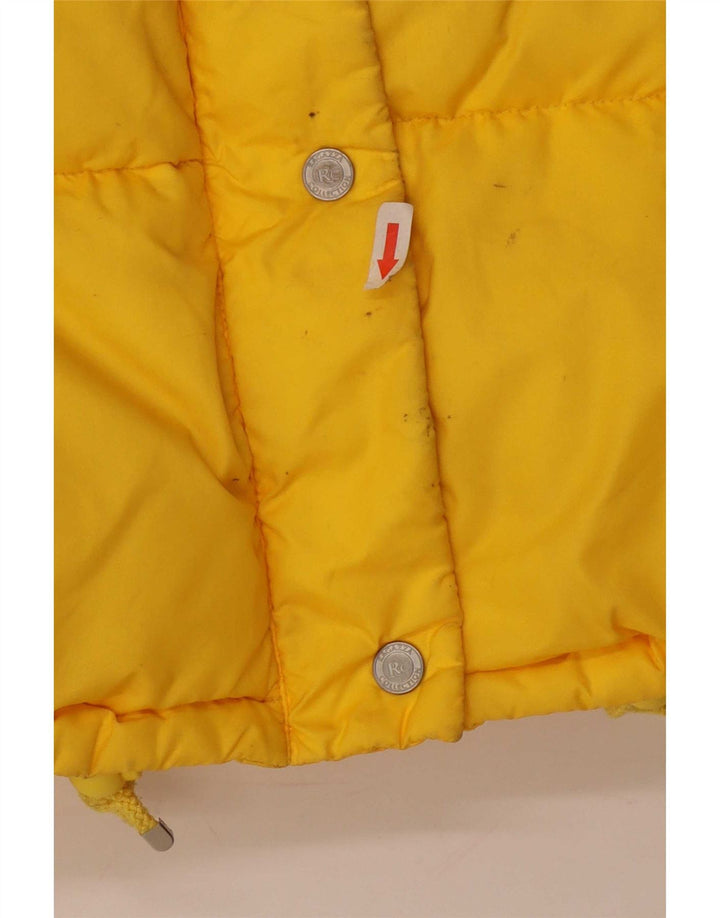 Ragazza Womens Padded Jacket UK 14 Large Yellow Polyamide