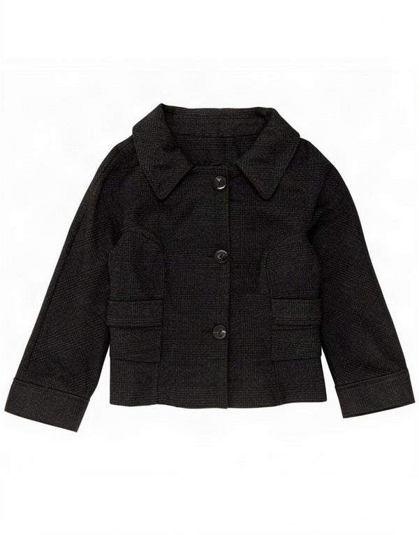 Zara Dame 3-knaps blazerjakke UK 14 Medium Black Ternet Uld