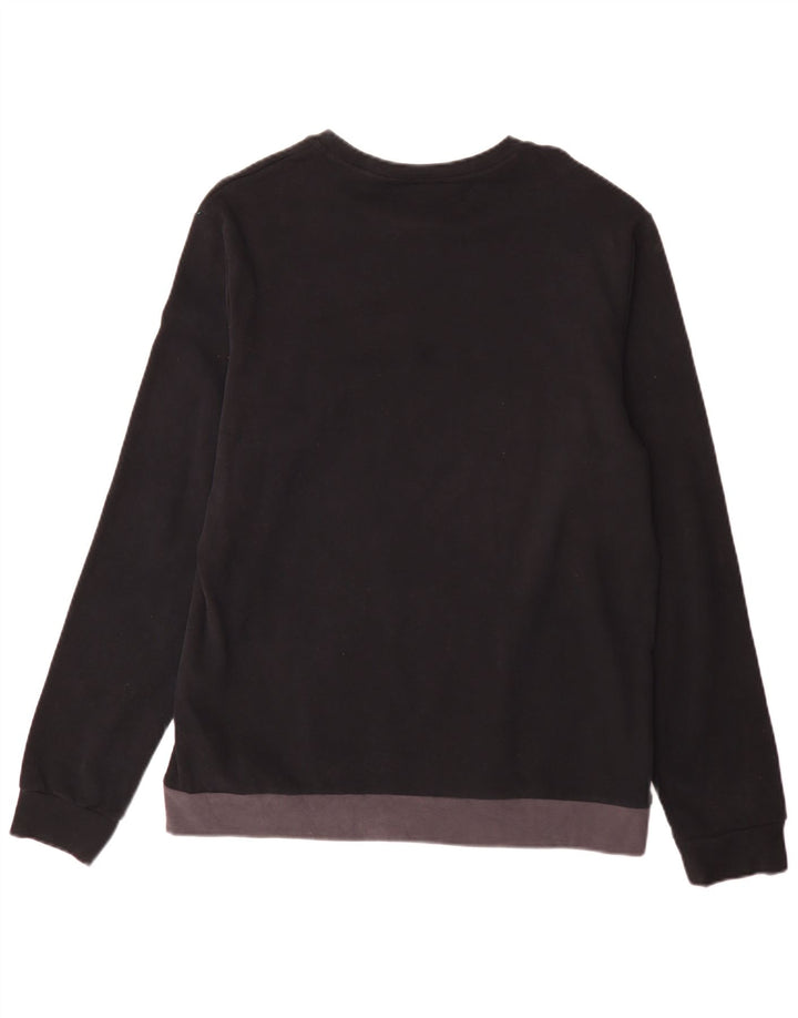 Fila Herre Sweatshirt Jumper Stor Sort Colourblock Bomuld