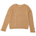 Hobbs Womens Crew Neck Jumper Sweater UK 12 Medium Beige Wool