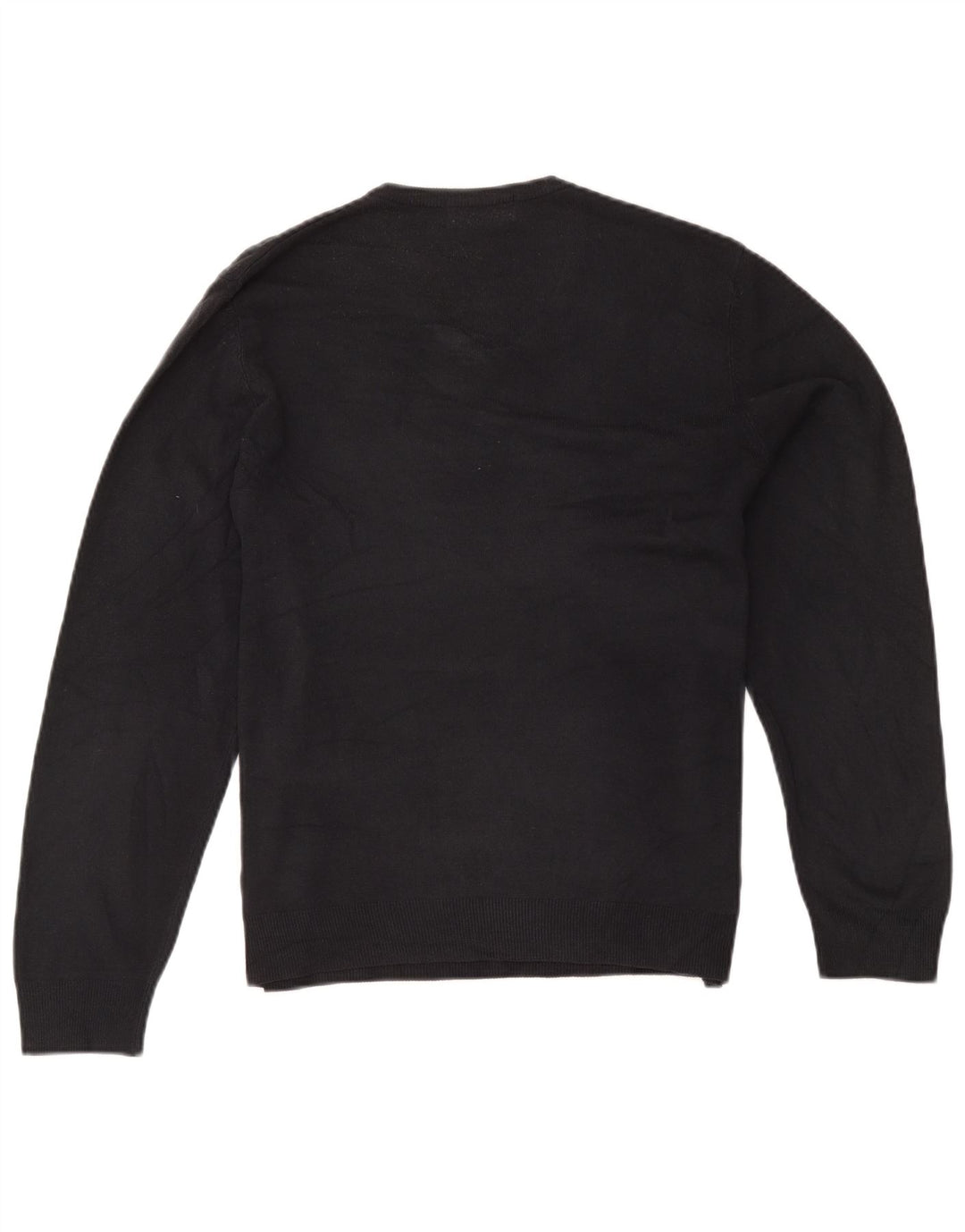 Marks & Spencer Mens Blue Harbour V-Neck Jumper Sweater Medium Navy Acrylic