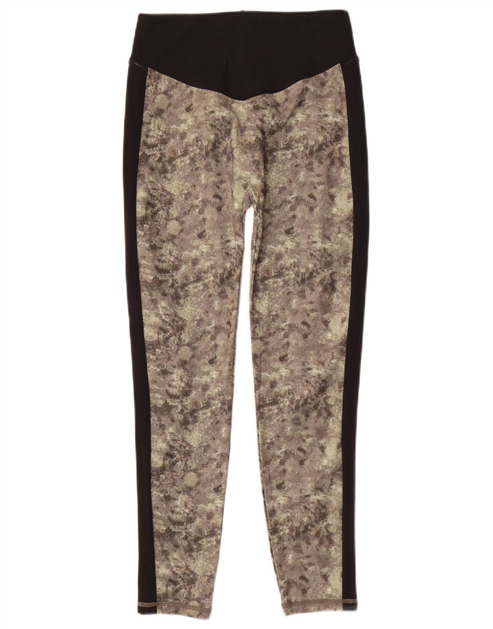 Ellesse Womens Leggings UK 10 Small Green Camouflage Polyester