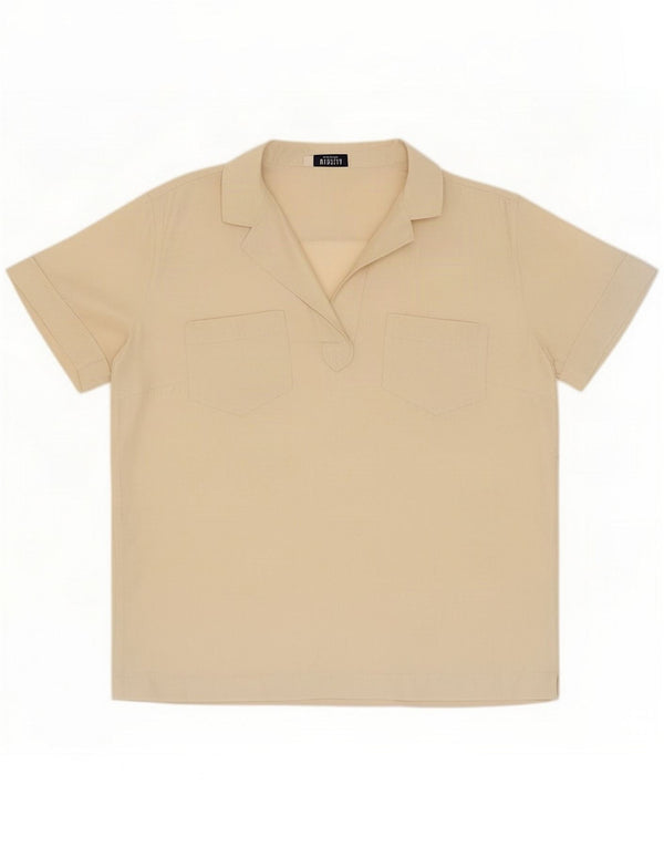Marella Womens Bluse Top IT 44 Medium Beige