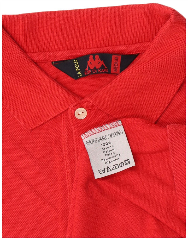 Kappa Herren-Poloshirt aus mittelroter Baumwolle