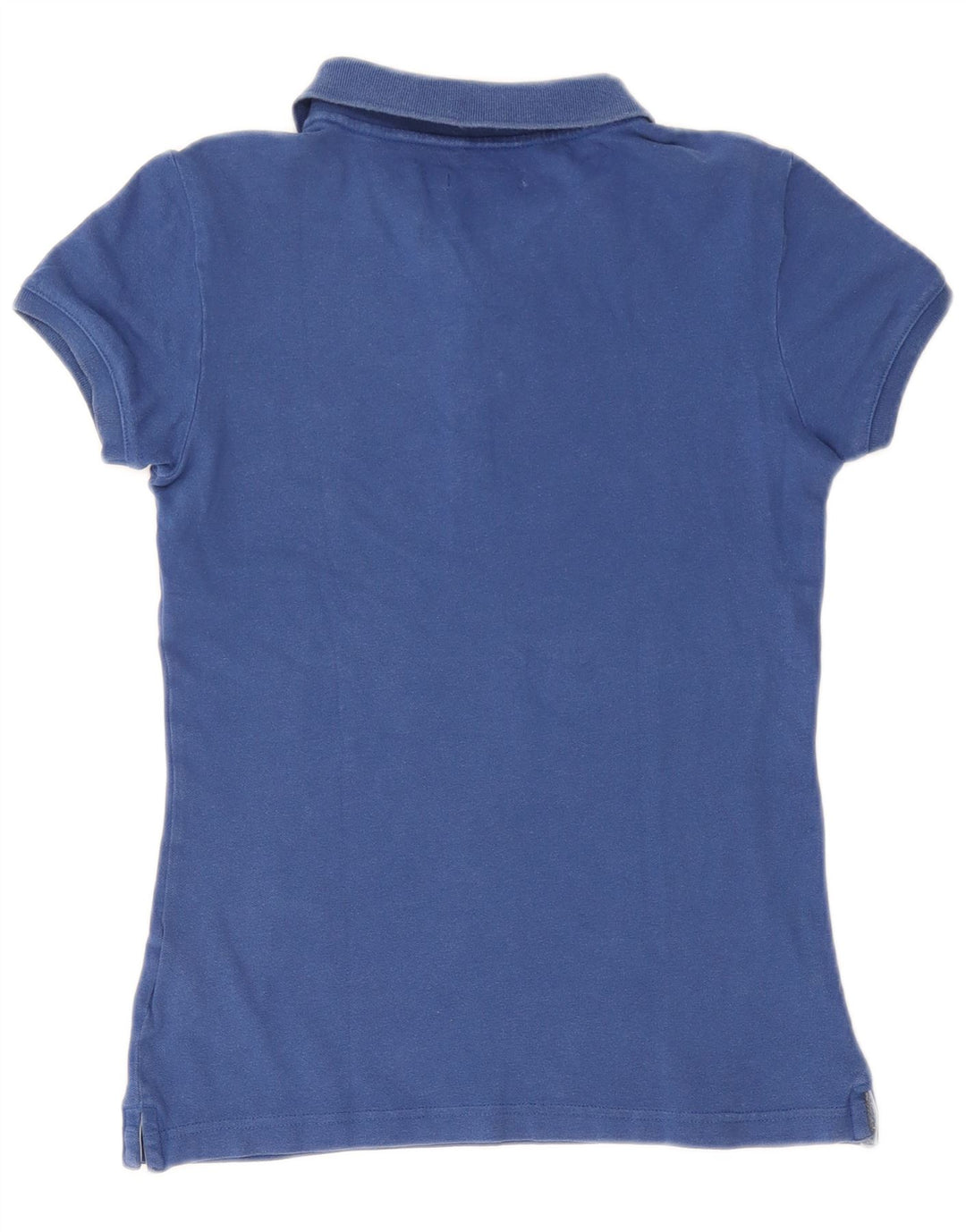 Adidas Womens Polo Shirt EU 36 Small Navy Blue Cotton