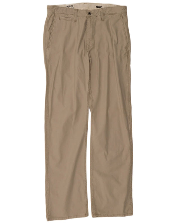 Pantaloni chino dritti da uomo Levi's W32 L34 cotone kaki