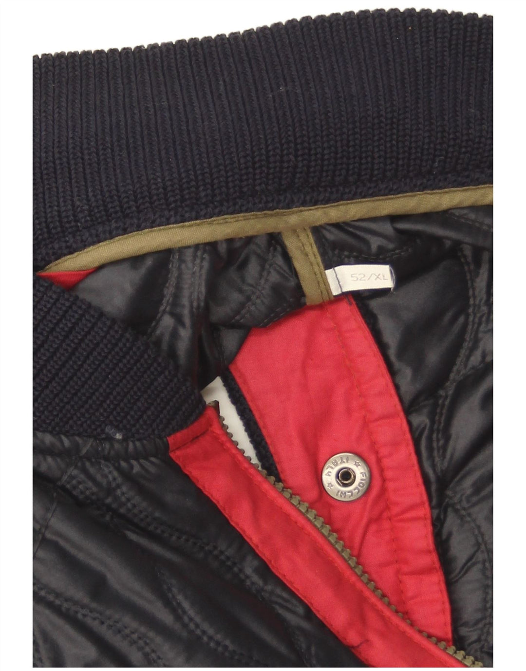 Iceberg Mens Quilted Gilet IT 52 XL Navy Blue Colourblock Polyamide