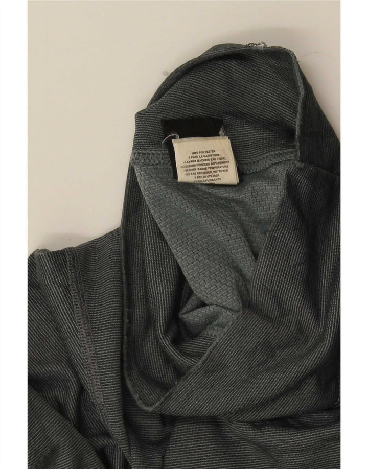 Patagonia Top da uomo a maniche lunghe in poliestere gessato grigio grande