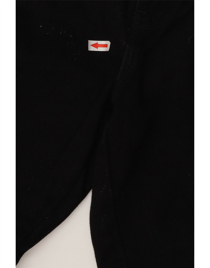 Wrangler Mens Regular Fit Straight Jeans W36 L32 Black Cotton