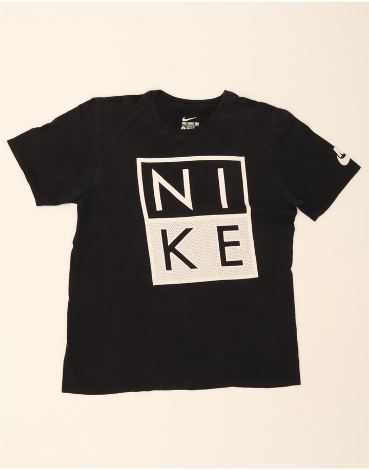 NIKE Mens Graphic T-Shirt Top Large Black Vintage Nike and Second-Hand Nike from Messina Hembry 
