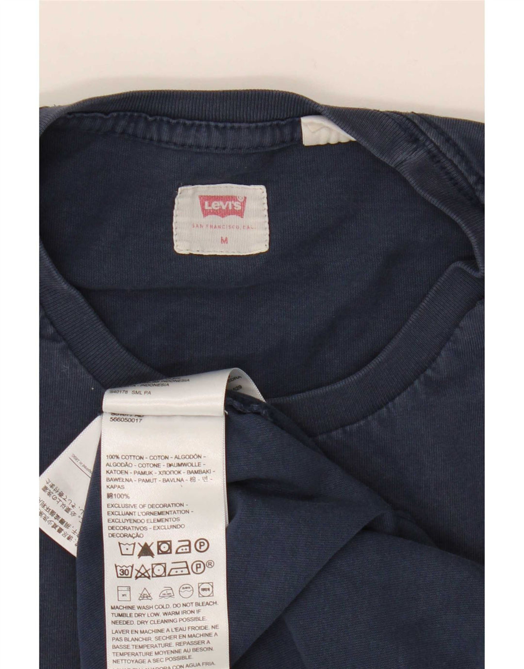 Camiseta Levi's Hombre Top Medium Azul Marino Algodón