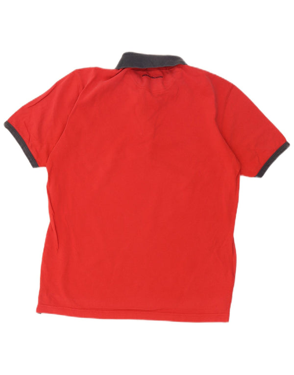 Polo Uomo Sergio Tacchini IT 52 Large Rosso Colorblock Cotone