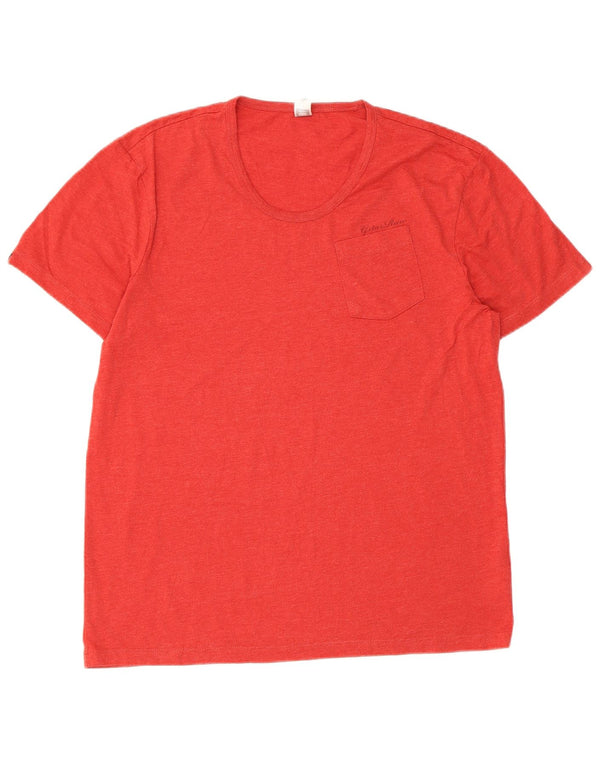 G-Star Mens T-Shirt Top Medium Red Cotton