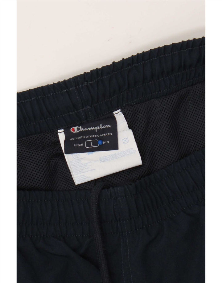 Pantaloni da tuta da uomo Champion Large in poliestere blu navy