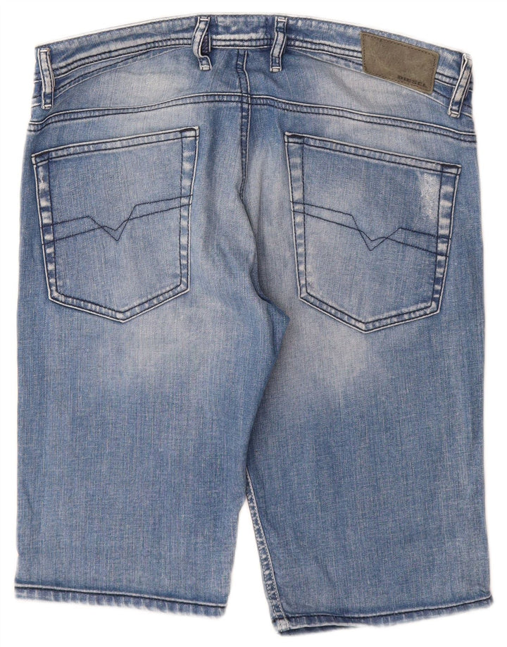 Diesel Mens Distressed Denim Shorts W31 Medium Blue Cotton