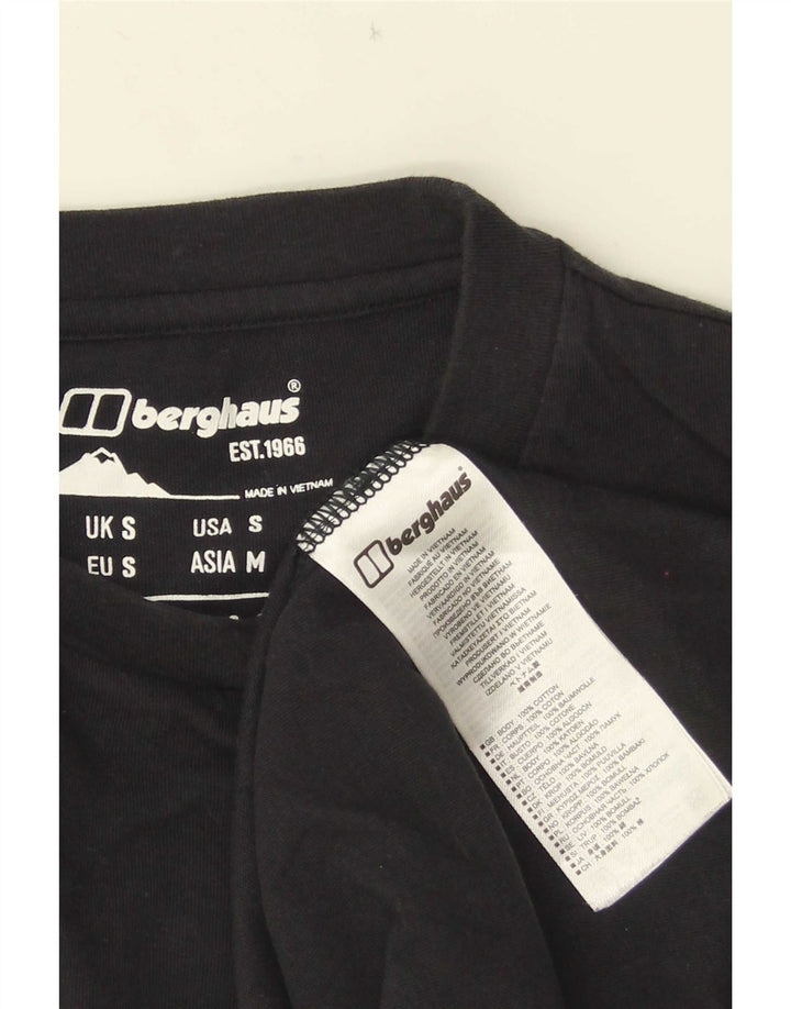 Berghaus Mens Graphic T-Shirt Top Small Black Cotton
