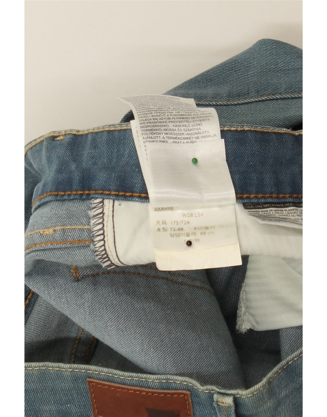 LEVI'S Womens Straight Jeans W28 L34 Blue Cotton Vintage Levi's and Second-Hand Levi's from Messina Hembry 