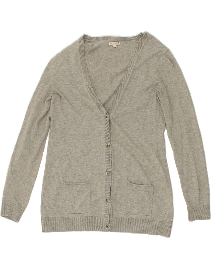 GAP Womens Cardigan Sweater UK 12 Medium Grey Nylon Vintage Gap and Second-Hand Gap from Messina Hembry 
