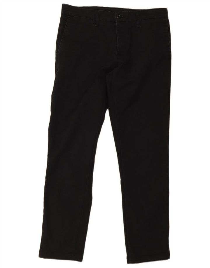 Carhartt Mens Sid Straight Chino Trousers W32 L30 Black Cotton