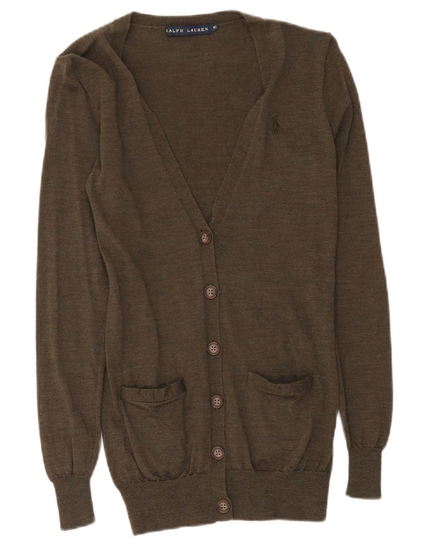 Женский кардиган Ralph Lauren UK 4 XS Зеленый из шерсти мериноса