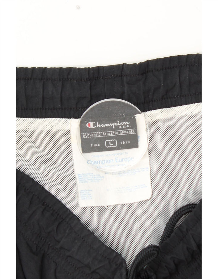 CHAMPION Sportsshorts til mænd Large Black Colourblock Polyamid