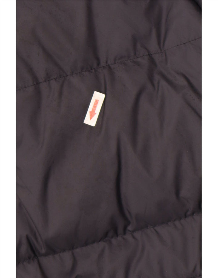 SALEWA Mens Hooded Padded Jacket UK 40 Large Navy Blue Polyamide