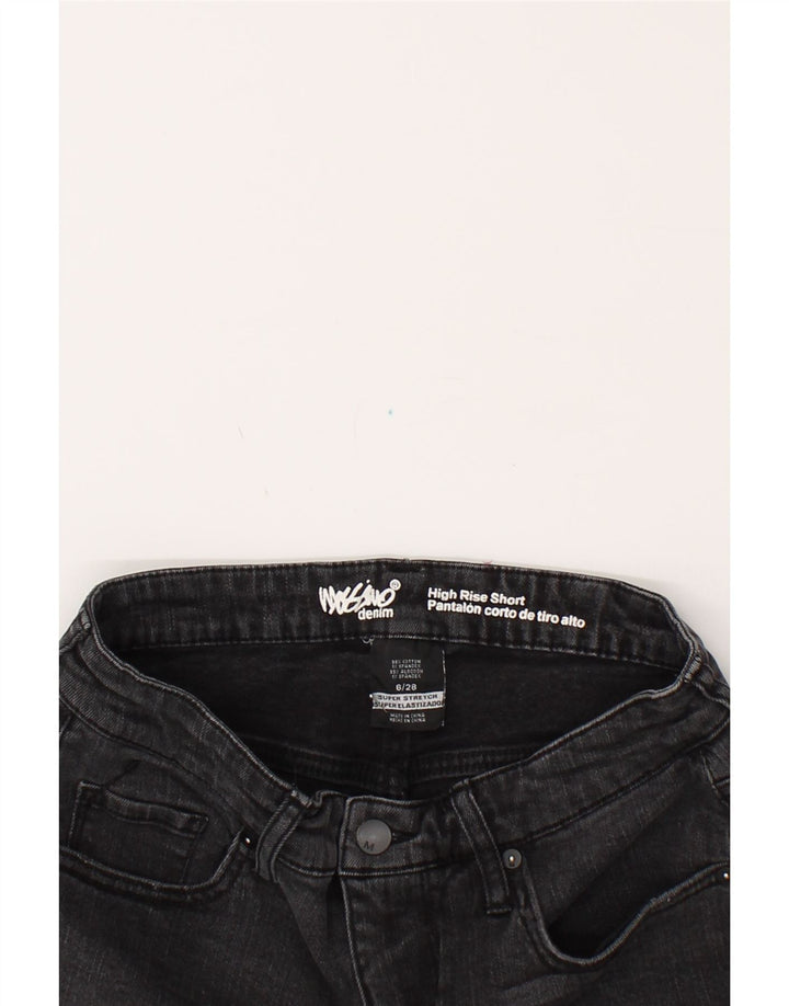 MOSSIMO Womens High Waist Denim Shorts US 6 Medium W28  Black Cotton Vintage Mossimo and Second-Hand Mossimo from Messina Hembry 