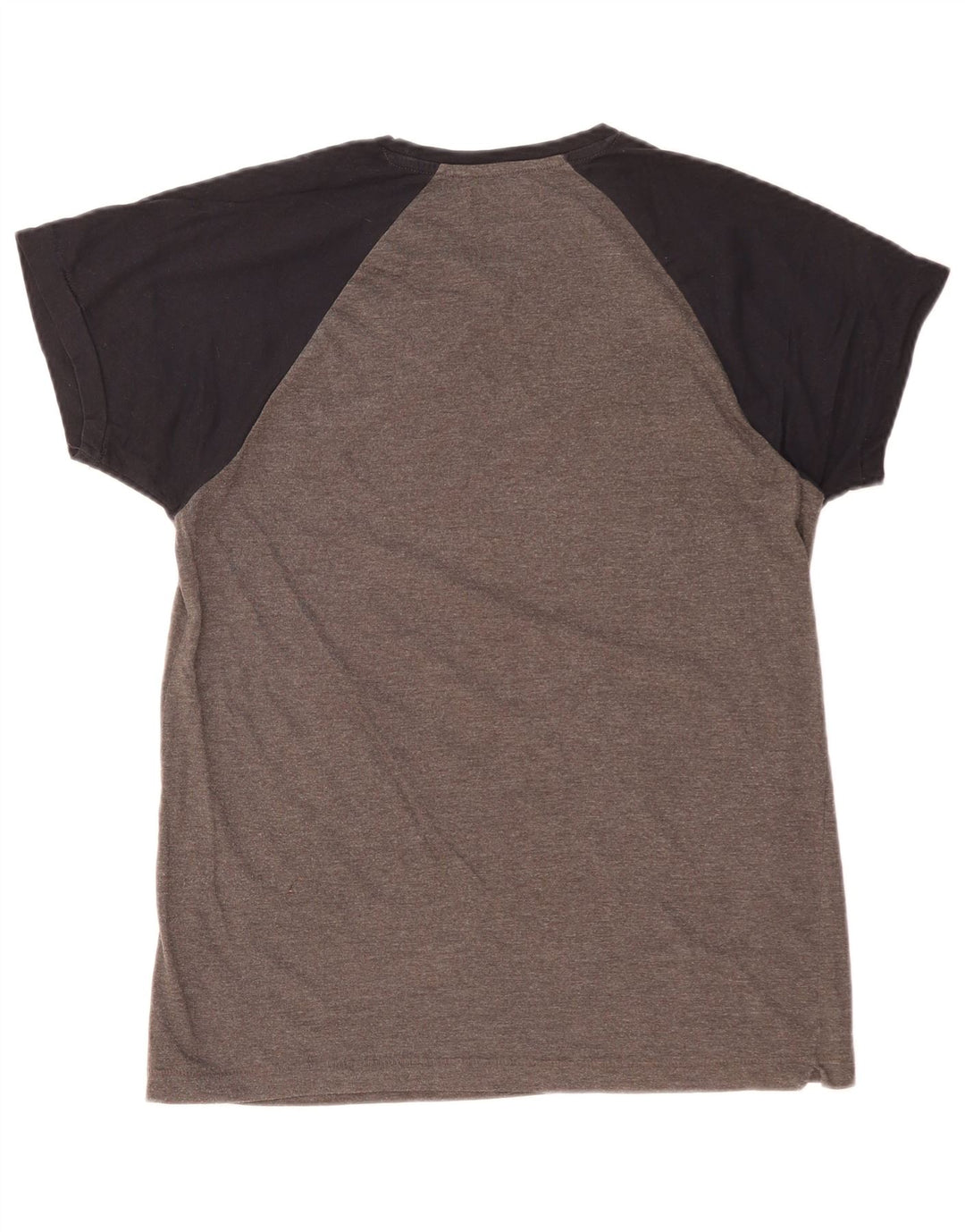 FRENCH CONNECTION Mens T-Shirt Top Large Grey Colourblock Cotton
