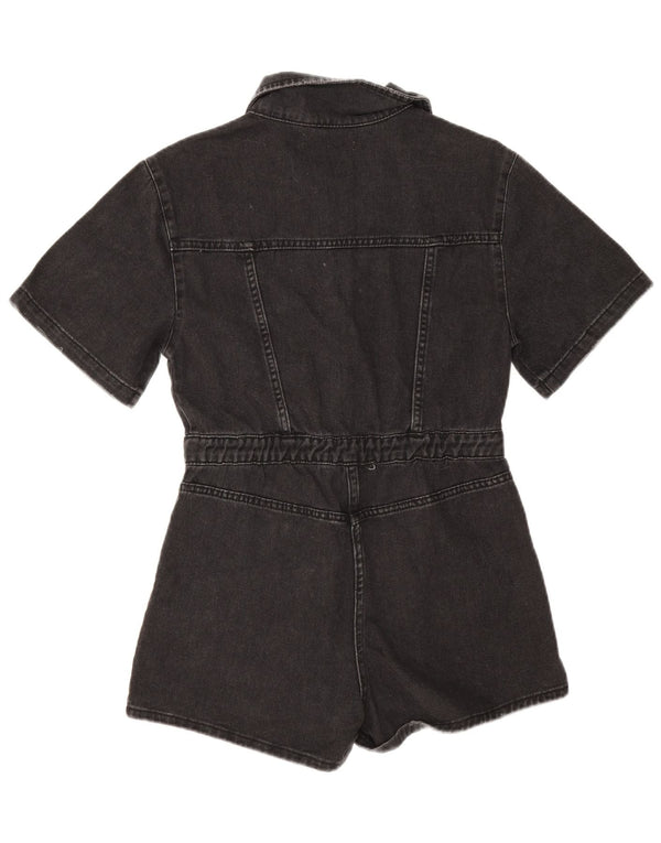 Kurzärmliger Denim-Playsuit von Zara für Mädchen, 13–14 Jahre, schwarze Baumwolle