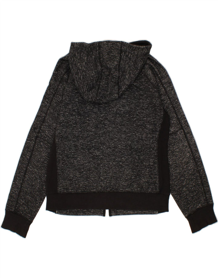 VINTAGE Mens Zip Hoodie Sweater Medium Grey Flecked Vintage Vintage and Second-Hand Vintage from Messina Hembry 