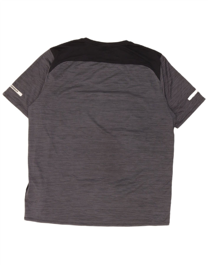 Under Armour Herren T-Shirt Top XL Grau Colourblock Polyester