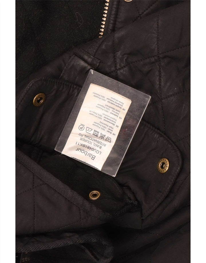 Barbour Chaqueta acolchada para mujer UK 44 Grande Poliéster negro