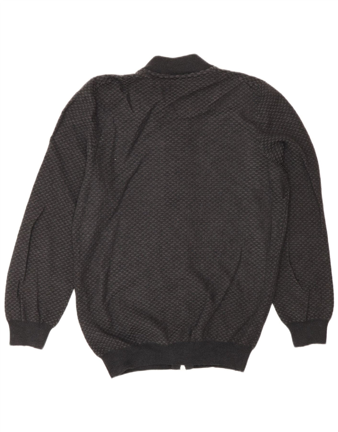 Falconeri Mens Cardigan Sweater IT 54 XL Grey Wool