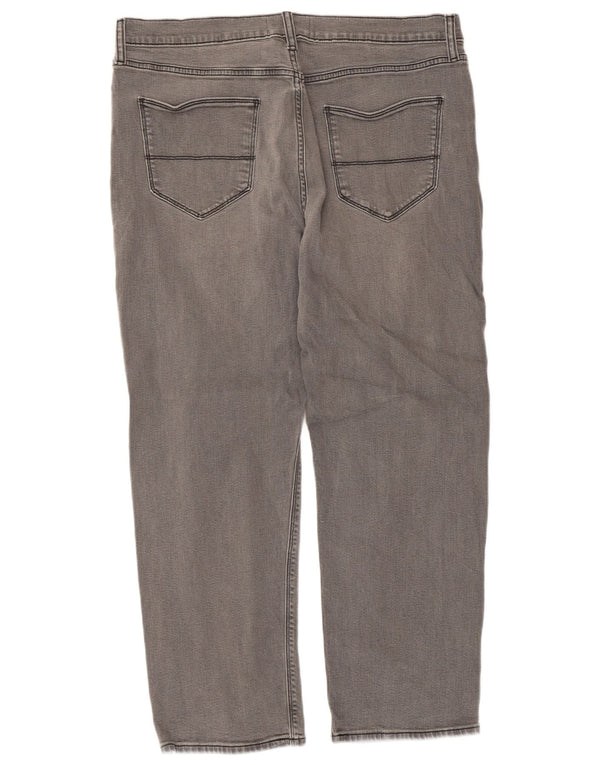 Marks & Spencer Mens Straight Jeans W36 L29 Grey Cotton