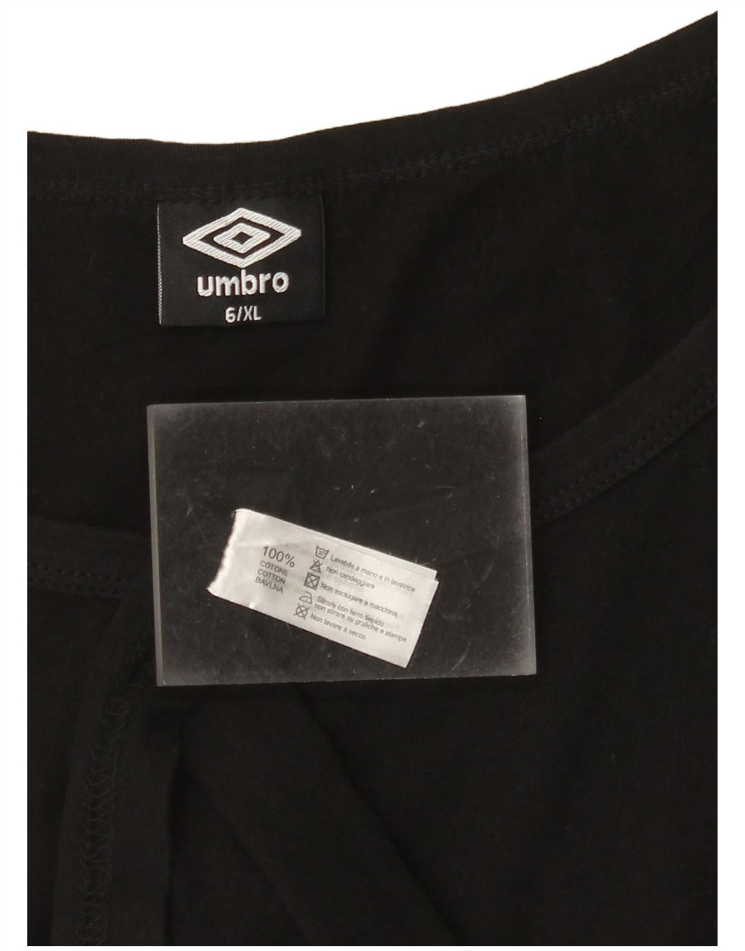 UMBRO Womens Vest Top UK 18 XL Black Cotton