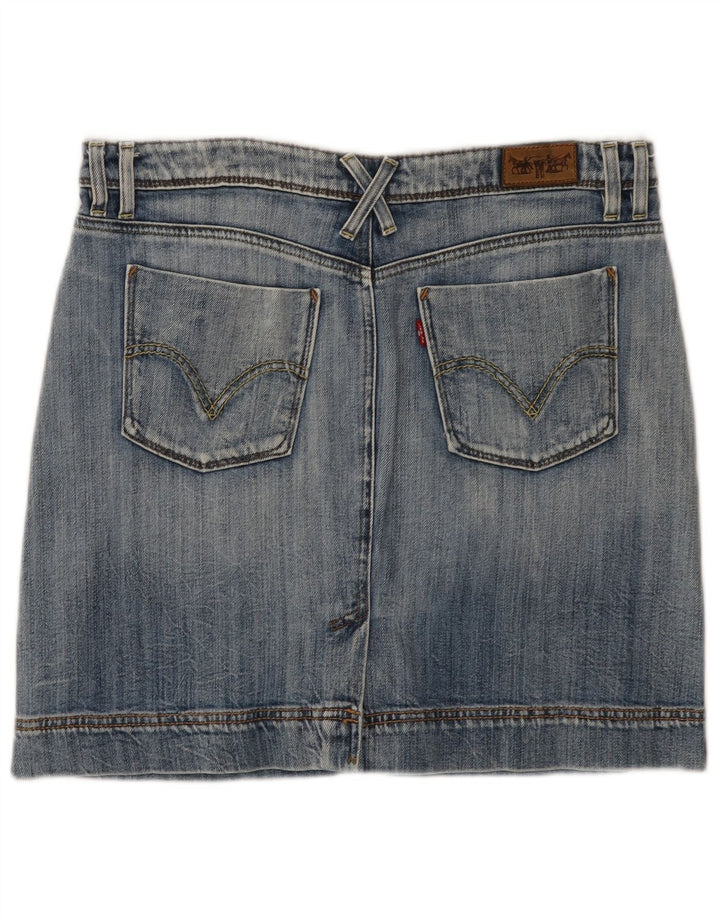 LEVI'S Womens Mini Denim Skirt Large W34  Blue Cotton