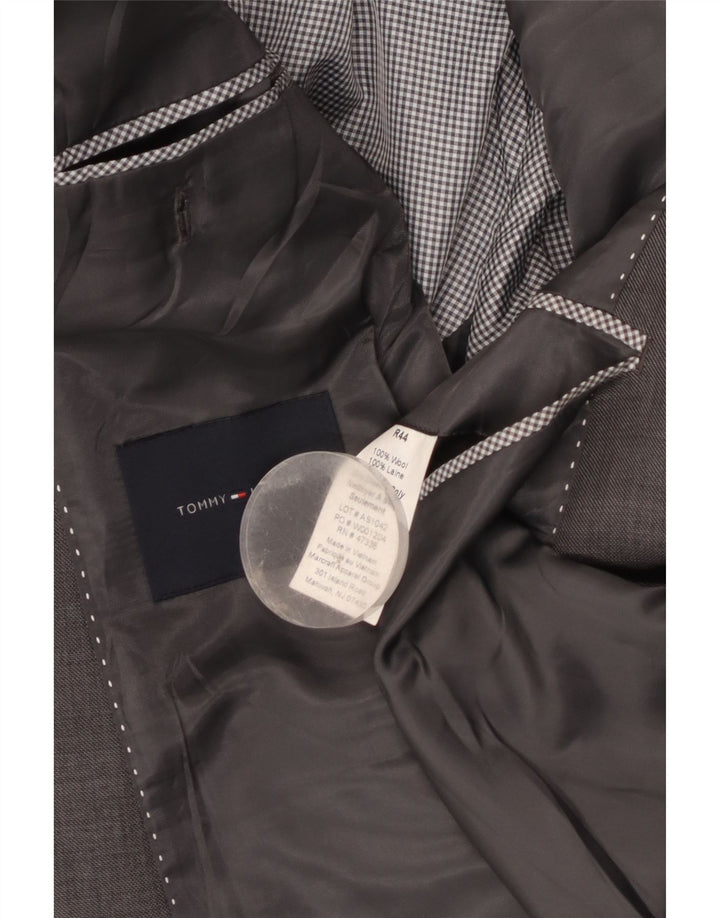 Tommy Hilfiger Mens 2 Button Blazer Jacket UK 38 Medium Grey Wool
