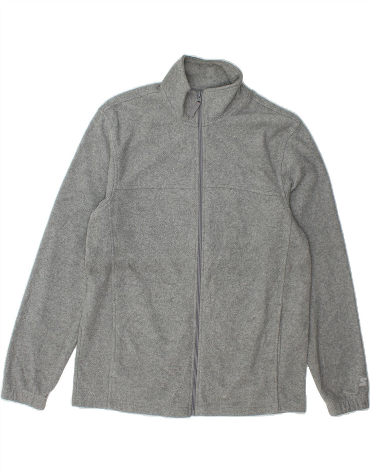 STARTER Mens Fleece Jacket UK 38/40 Medium Grey Polyester Vintage Starter and Second-Hand Starter from Messina Hembry 