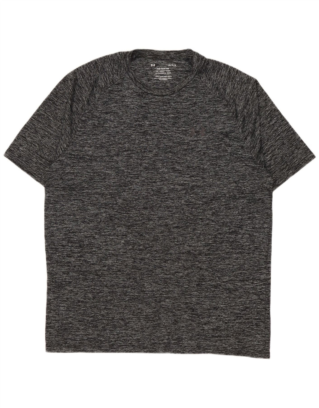 UNDER ARMOUR Mens T-Shirt Top Large Grey Flecked