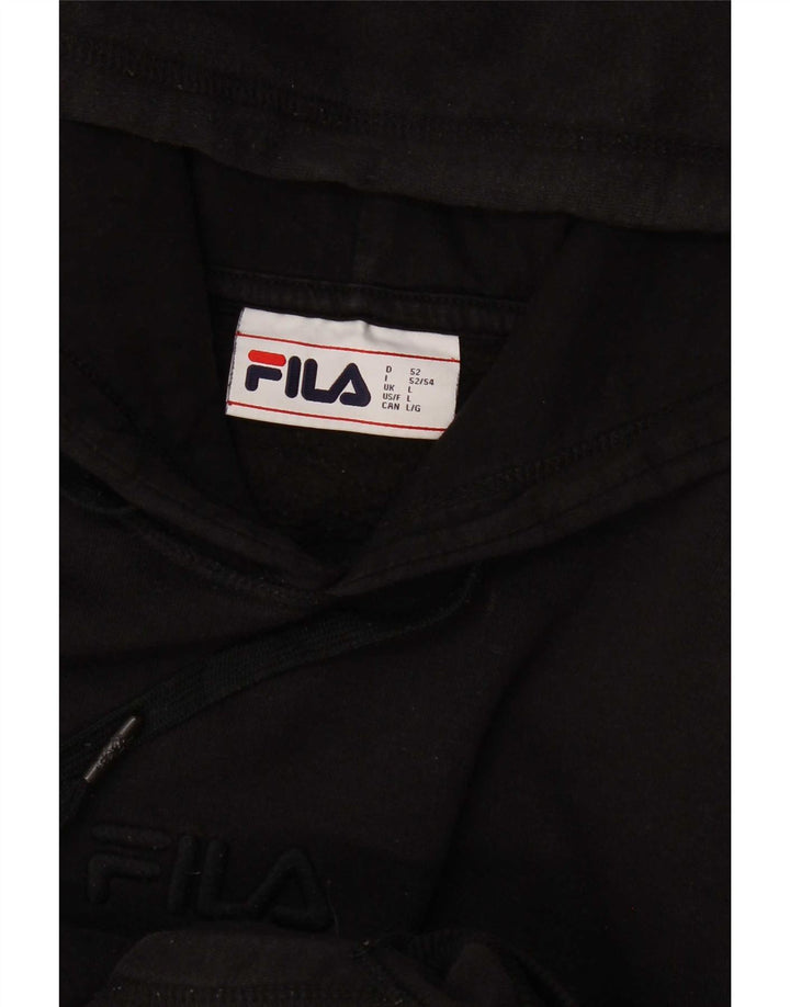 Fila Mens Hoodie Jumper Large Black