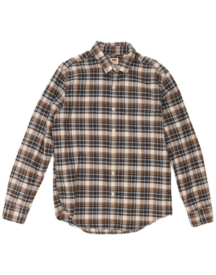 Levi's Herre Standard Fit skjorte Medium Flerfarvet ternet bomuld