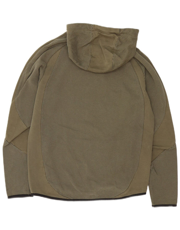 Felpa con cappuccio da uomo Puma, cotone maculato medio kaki