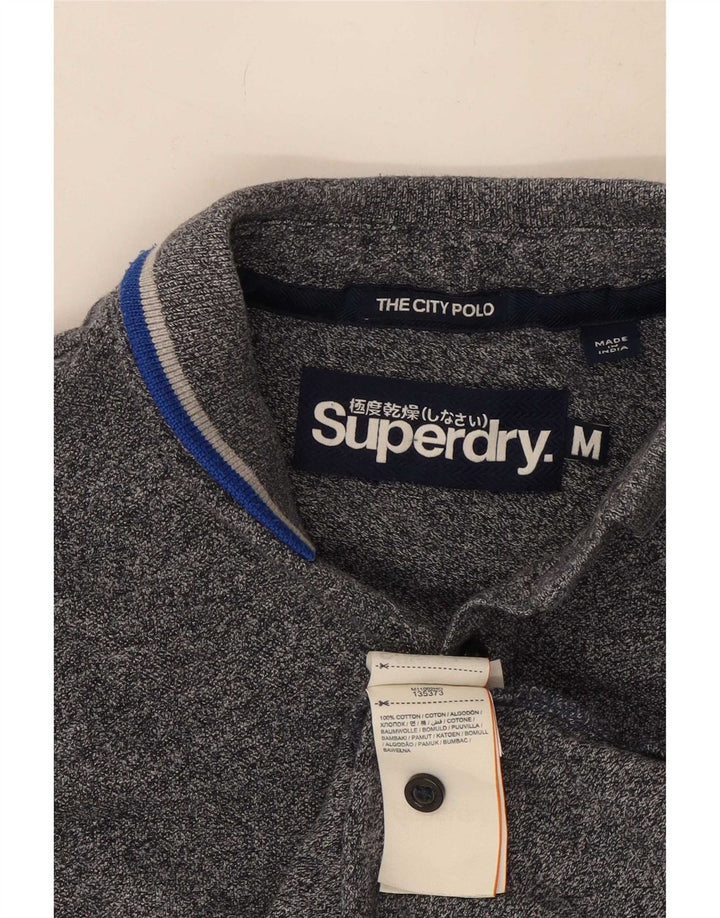 Tricou polo pentru bărbați Superdry, bumbac bleumarin mediu