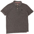 Tricou polo pentru bărbați Fat Face, mare, gri bumbac pete