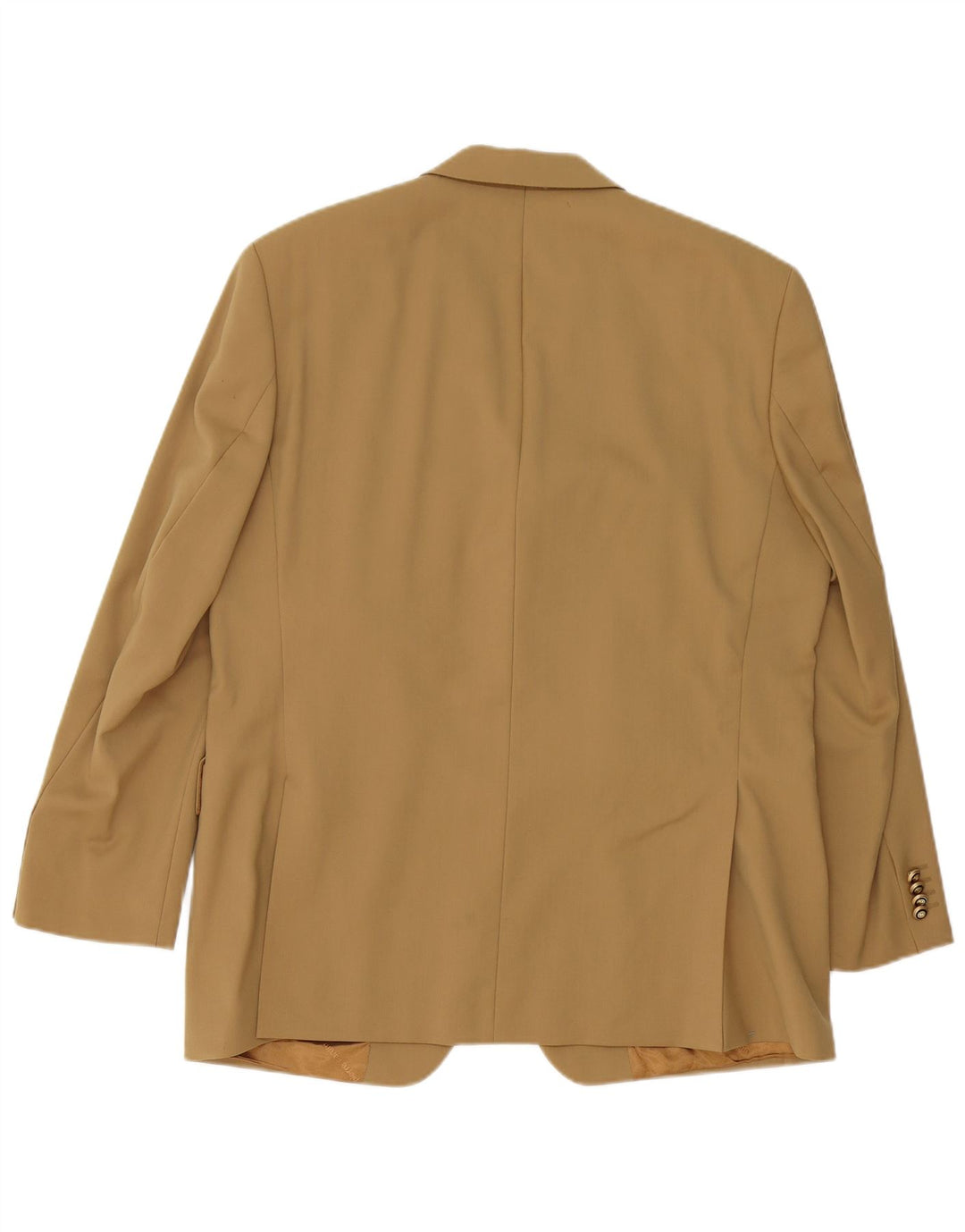 PIERRE CARDIN Mens 3 Button Blazer Jacket UK 40 Large Beige Virgin Wool