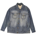 VINTAGE Mens Denim Jacket UK 42 XL Blue