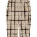 Zara Damen Kurze Hose XL W32 L24 Weiß kariertes Polyester