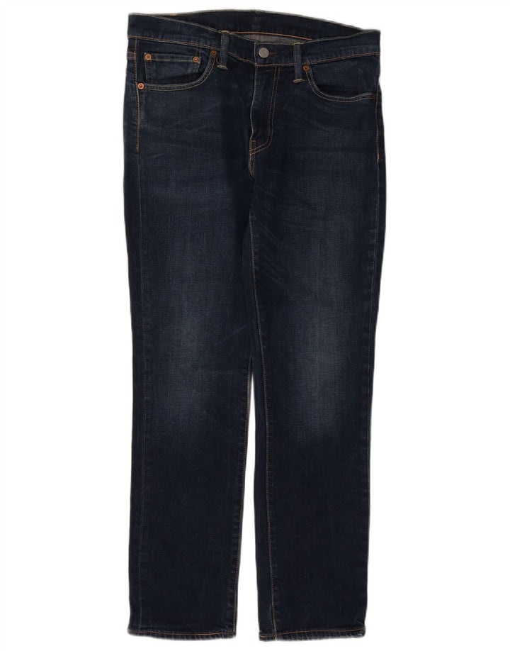 Levi's Womens 511 Slim Jeans W32 L30 Navy Blue Cotton